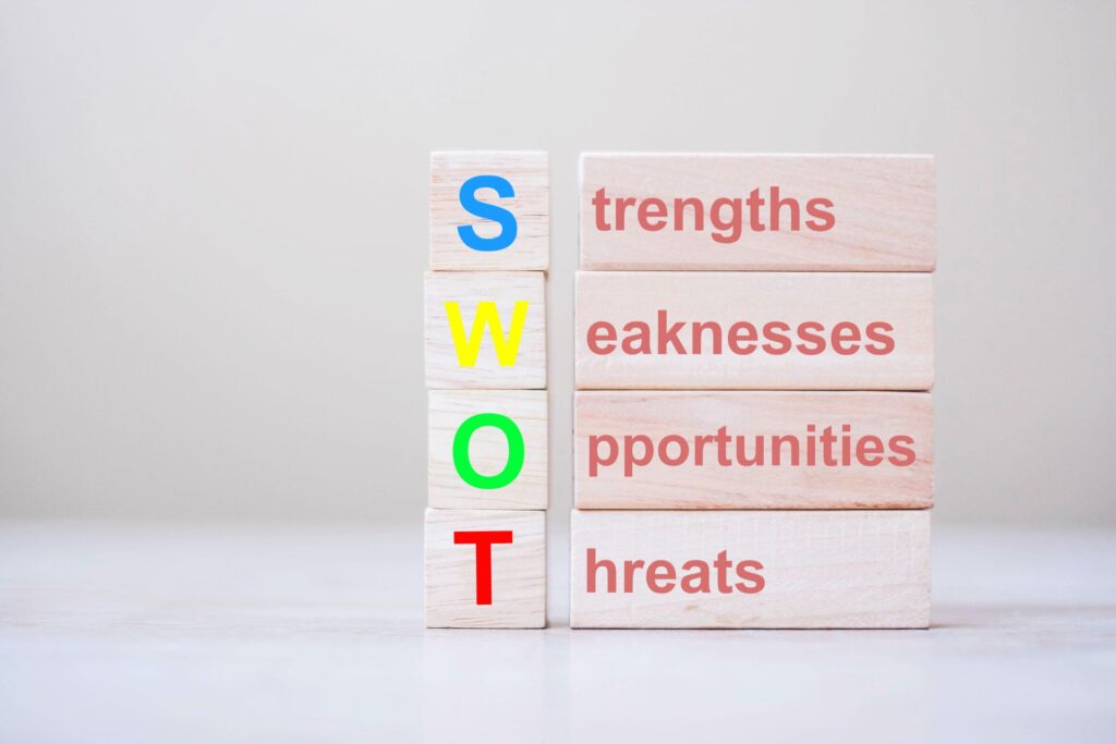 how to find your coaching niche - figure out your SWOT - strengths, weaknesses, opportunities, and threats